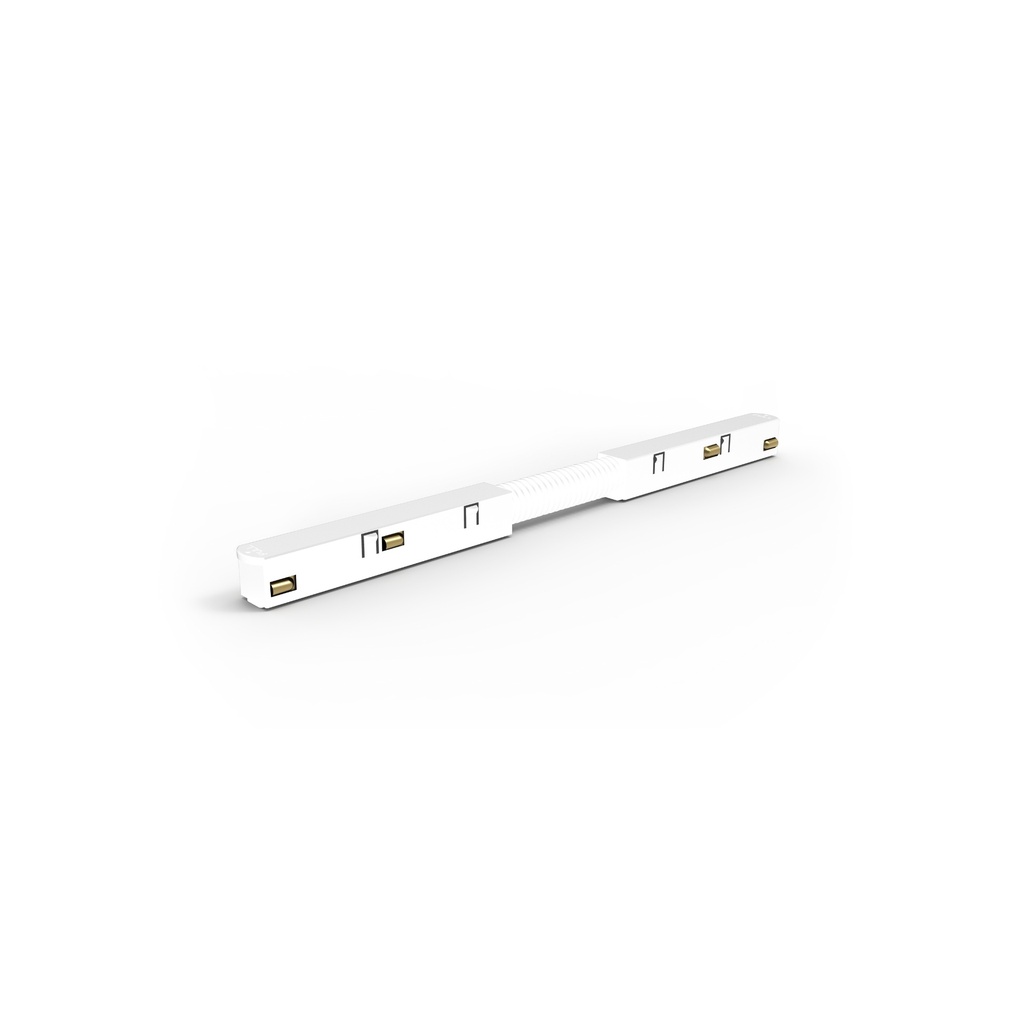 Profile electric connector magnetic track sandy white