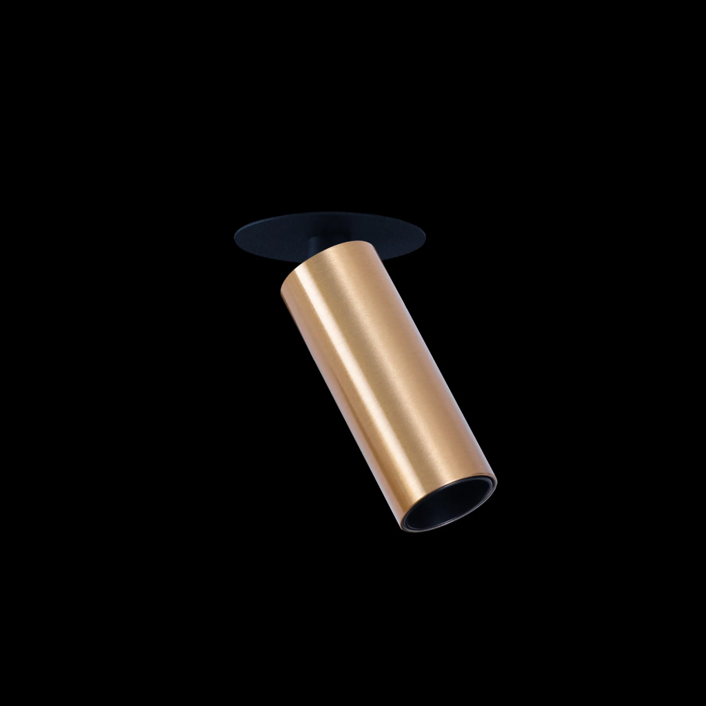 Spotlight Tick S Recessed Anodized Gold+ Black