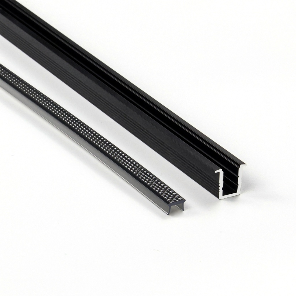 Semi recessed LED profile 11x7
