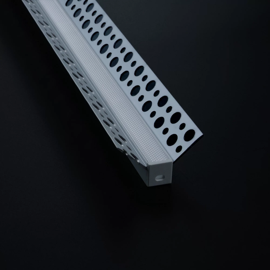 Recessed LED profile internal corner