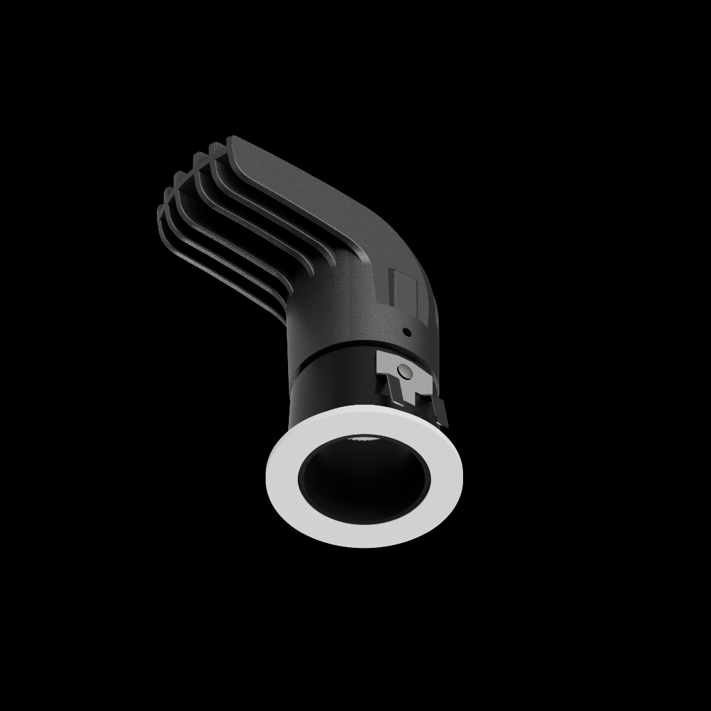 Downlight Recessed Flexx 9W Black inside+White Outer Ring 