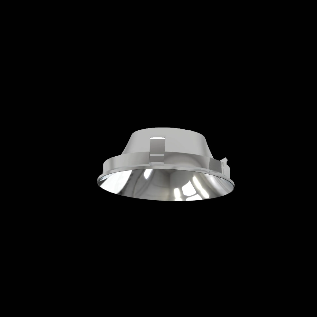 Reflector silver glossy for Quantum round adjustable  