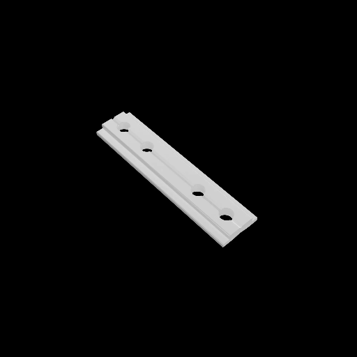[LY-MTR-ICRW] Linear mechanic connector recessed magnetic track white