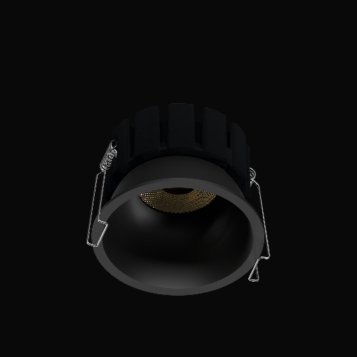 [LY77-12RECBWP] Downlight BAT IP54 Black 3CCT 