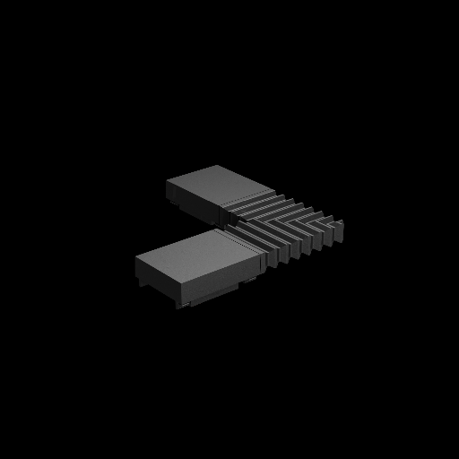 [LY-SHT-FLCSB] L connector flexible Shallow Track 