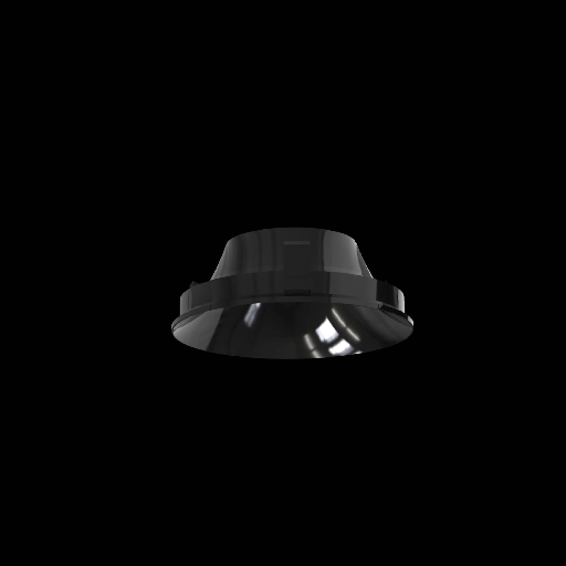 [945005002BG] reflector black glossy for Quantum round adjustable 